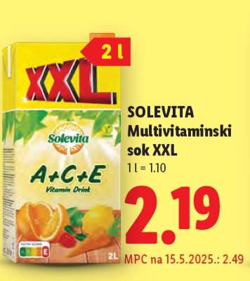 Solevita Multivitaminski sok XXL