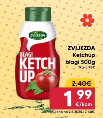 ZVIJEZDA Ketchup blagi 500g