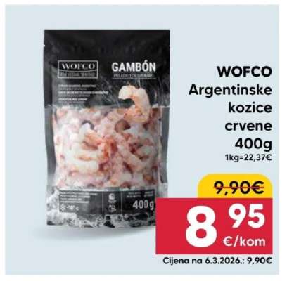 WOFCO Argentinske kozice crvene 400g