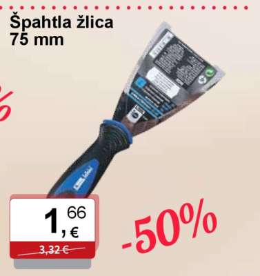 Špahtla žlica 75 mm