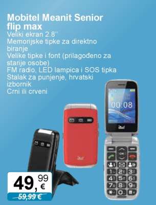 Mobitel Meanit Senior flip max