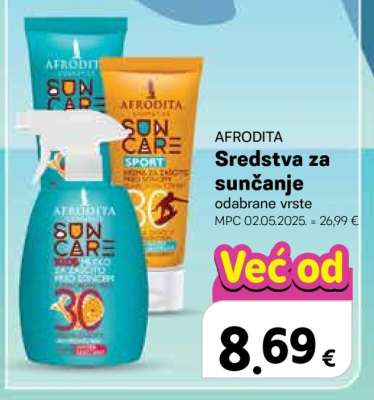 AFRODITA Sredstva za sunčanje