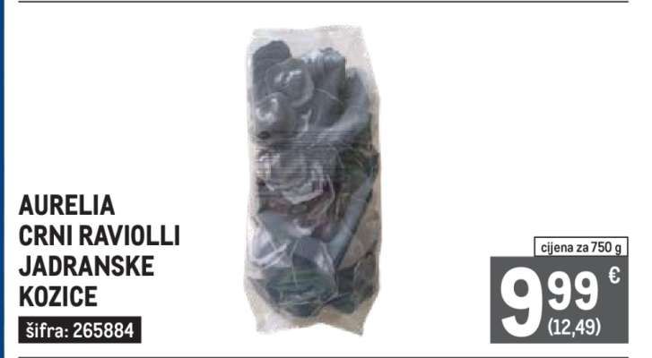 AURELIA CRNI RAVIOLLI JADRANSKE KOZICE