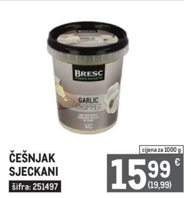 ČEŠNJAK SJECKANI
