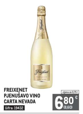 FREIXENET PJENUŠAVO VINO CARTA NEVADA