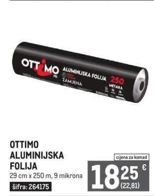 OTTIMO ALUMINIJISKA FOLIJA