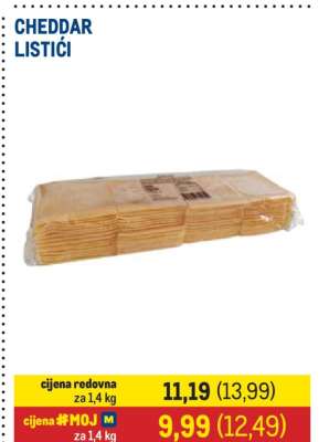 CHEDDAR LISTIĆI