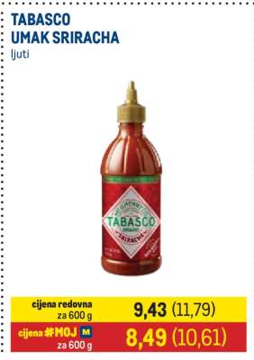 TABASCO UMAK SRIRACHA