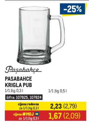 PASABAHCE KRIGLA PUB