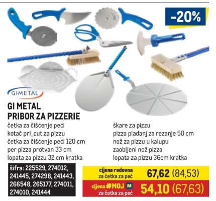GI METAL PRIBOR ZA PIZZERIE