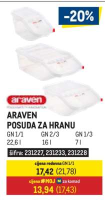 ARAVEN POSUDA ZA HRANU