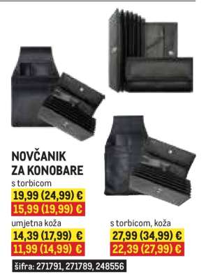 NOVČANIK ZA KONOBARE S TORBICOM