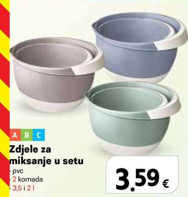 Zdjele za miksanje u setu