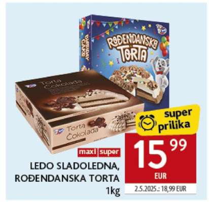 LEDO SLADOLEDNA, ROĐENDANSKA TORTA