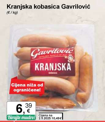 Kranjska kobasica Gavrilović