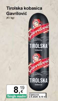 Tirolska kobasica Gavrilović