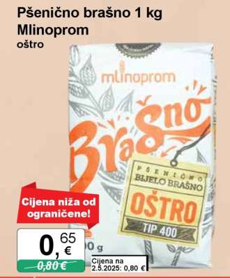 Pšenično brašno 1 kg Mlinoprom