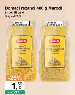 Domaći rezanci 400 g Marodi