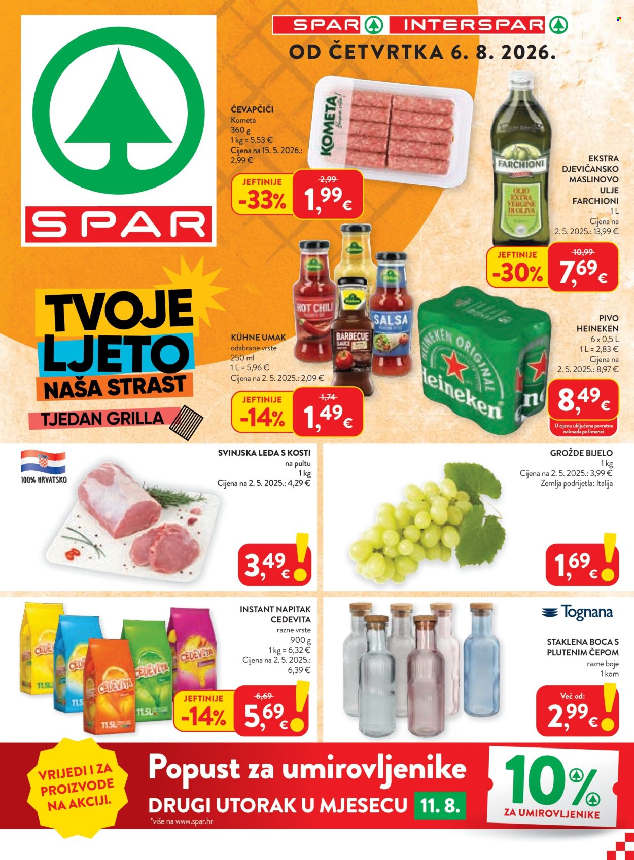 INTERSPAR katalog - 06.08.2026. - 11.08.2026. Stranica 1