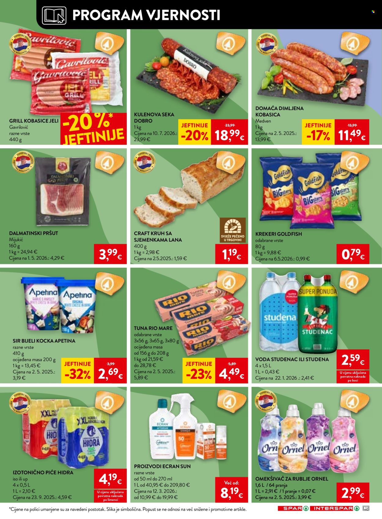 INTERSPAR katalog - 06.08.2026. - 11.08.2026. Stranica 22