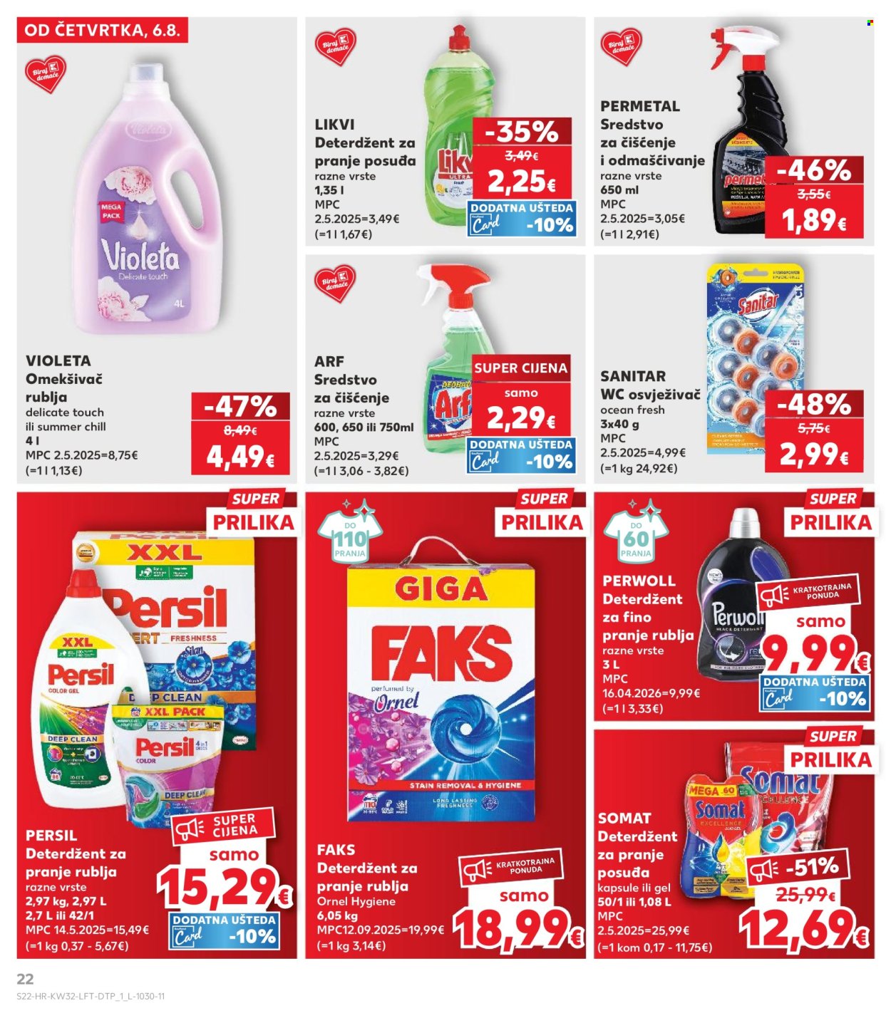 Kaufland katalog - 06.08.2026. - 11.08.2026. Stranica 22