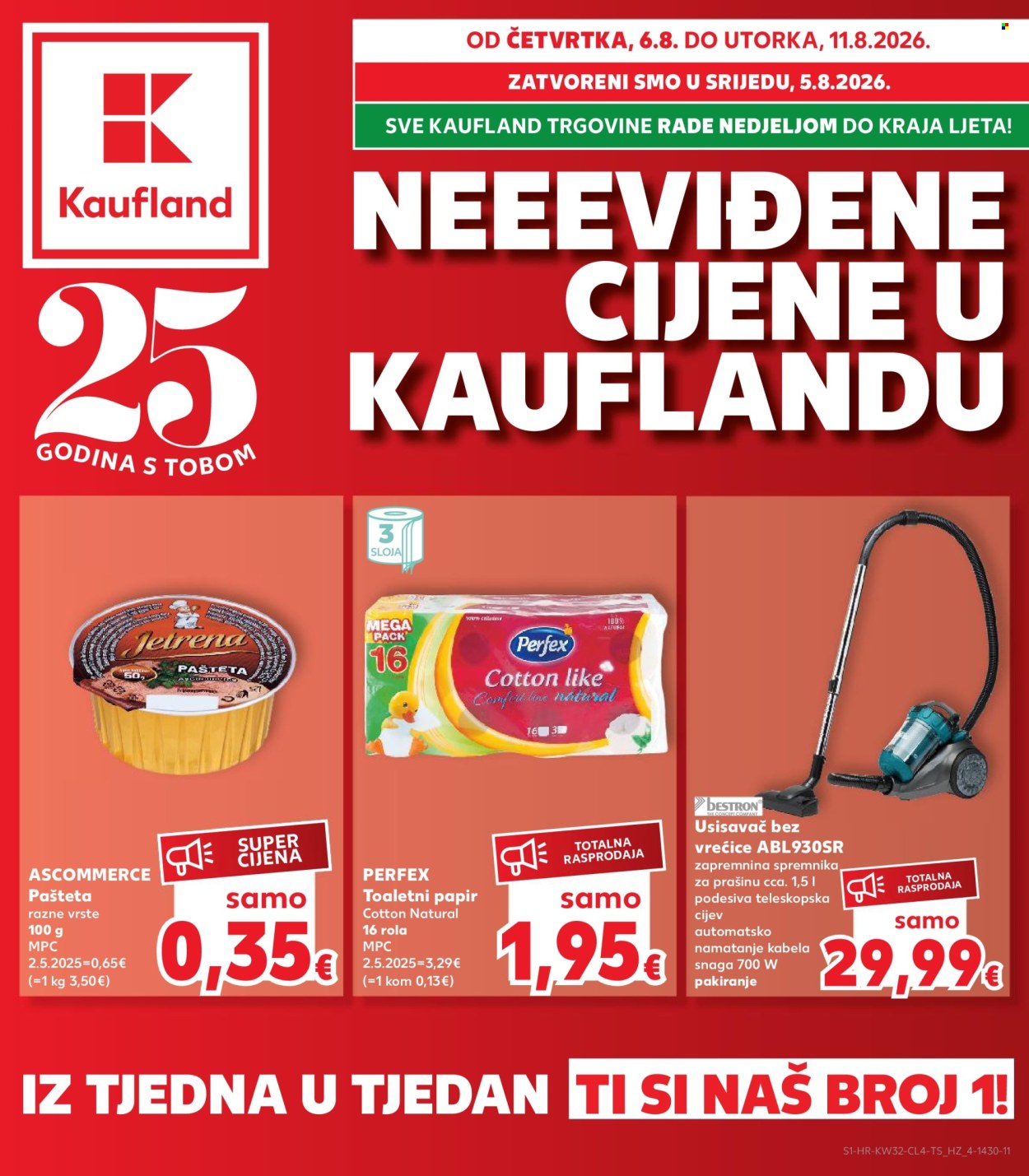 Kaufland katalog - 06.08.2026. - 11.08.2026. Stranica 1