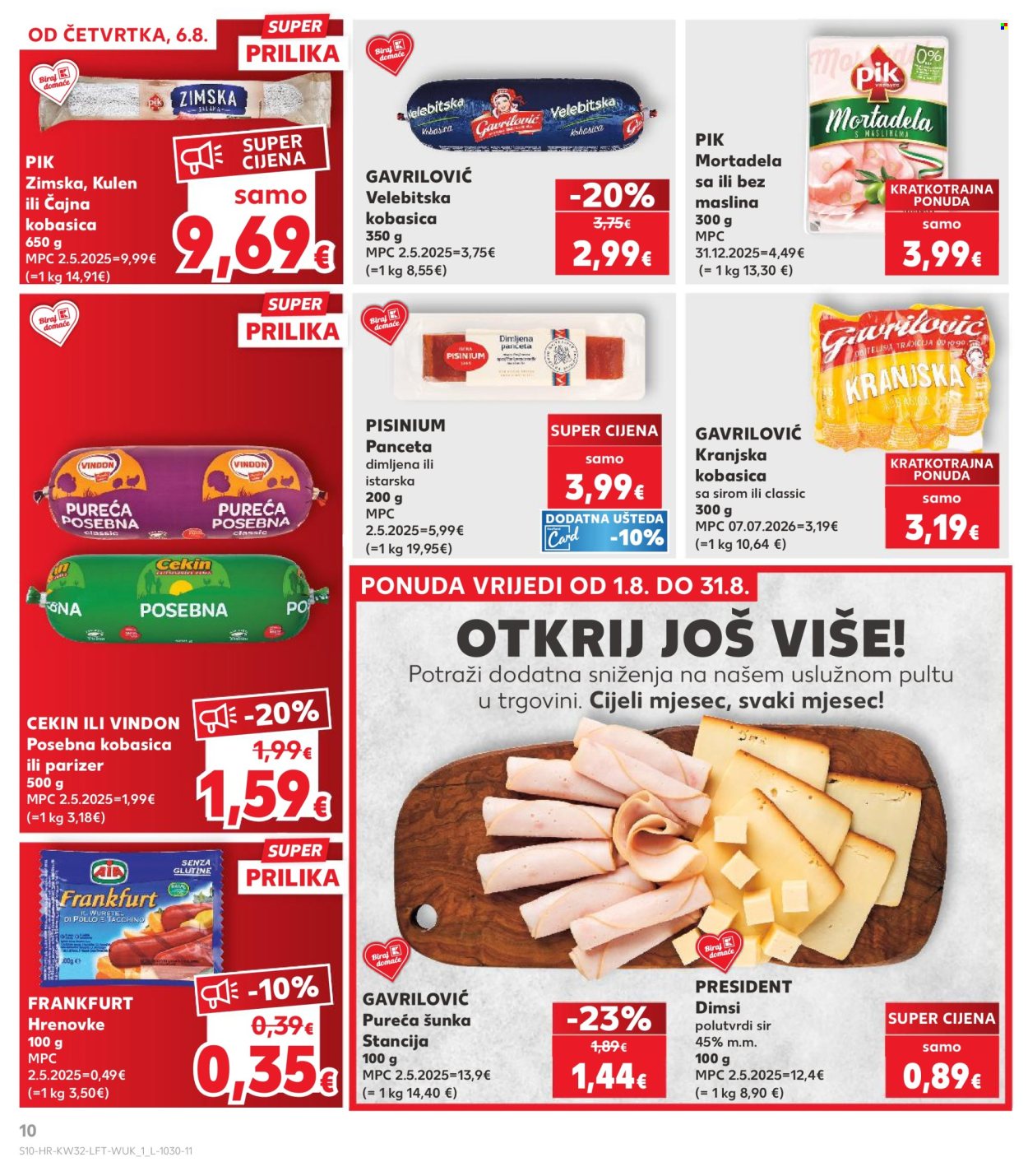 Kaufland katalog - 06.08.2026. - 11.08.2026. Stranica 10