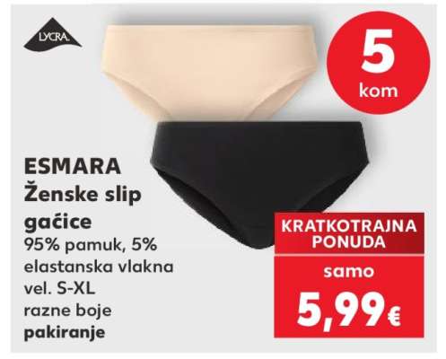 ESMARA Ženske slip gaćice