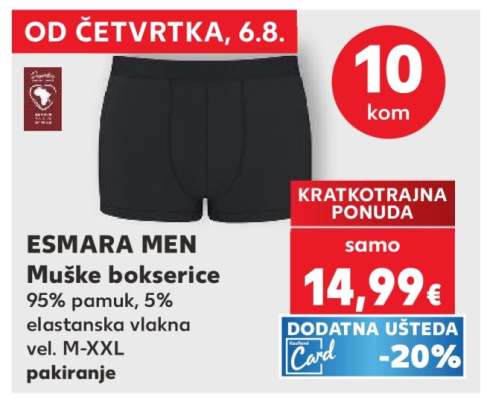 ESMARA MEN Muške bokserice