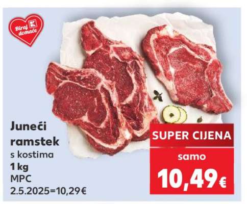 Juneći ramstek s kostima