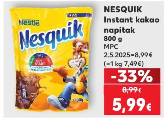 NESQUIK INSTANT KAKAO NAPITAK