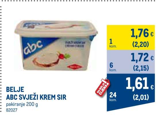 BELJE ABC SVJEŽI KREM SIR