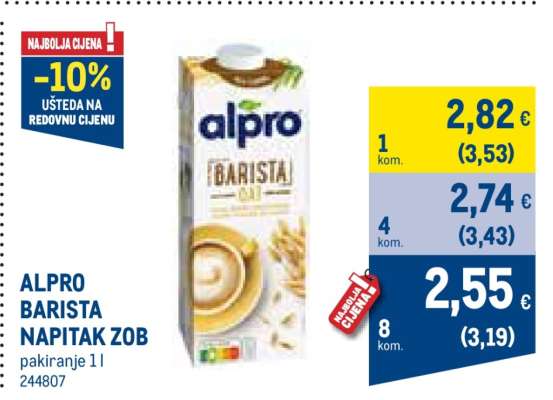 ALPRO BARISTA NAPITAK ZOB