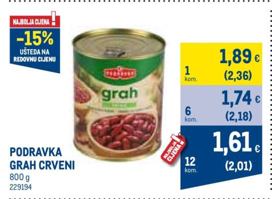 PODRAVKA Grah crveni
