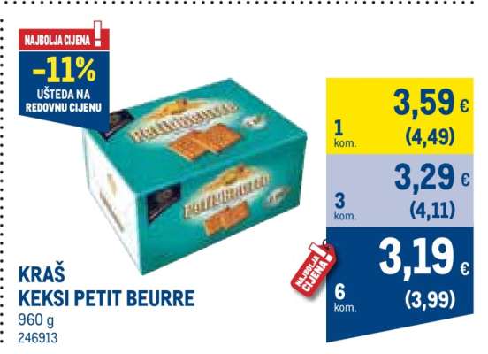 KRAŠ Keksi Petit Beurre