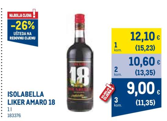 ISOLABELLA LIKER AMARO 18