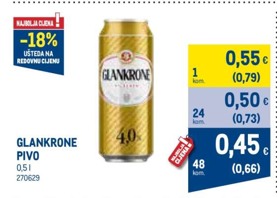 GLANKRONE PIVO