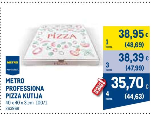METRO PROFESSIONA PIZZA KUTIJA