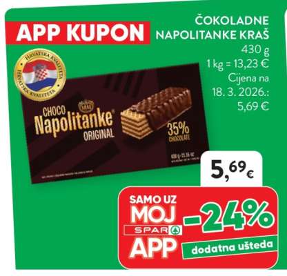 Čokoladne napolitanke Kraš