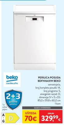 PERILICA POSUDA BDFN16431W BEKO