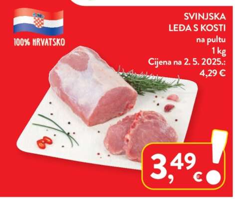 Svinjska leđa s kosti