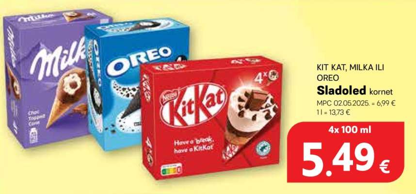 KIT KAT, MILKA ILI OREO