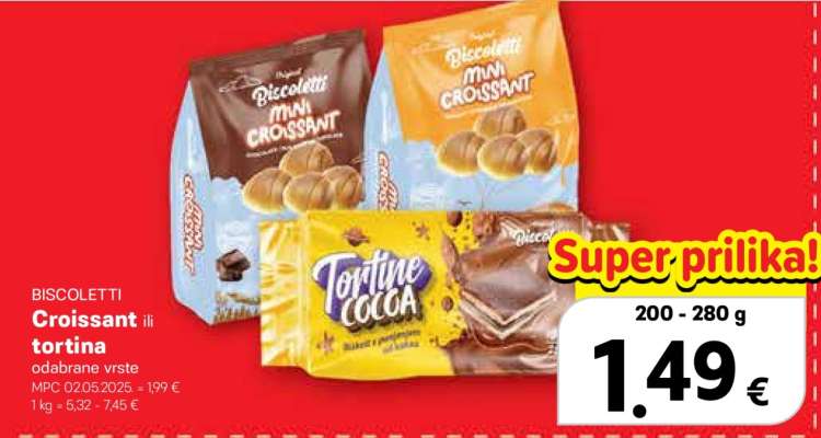 BISCOLETTI Croissant ili tortina