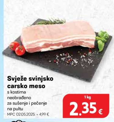 Svježe svinjsko carsko meso