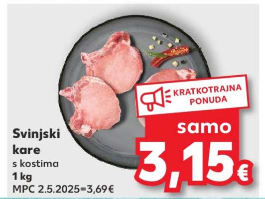 Svinjski kare s kostima 1 kg