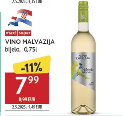 Vino Malvazija