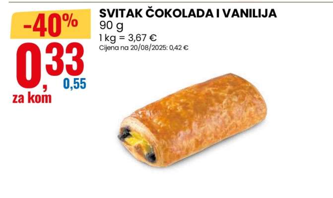 SVITAK ČOKOLADA I VANILIJA