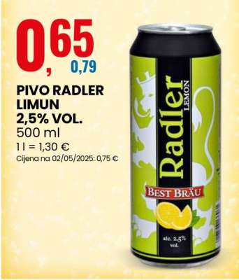 PIVO RADLER LIMUN 2,5% VOL.