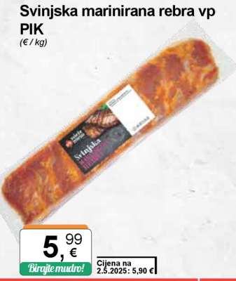 Svinjska marinirana rebra vp PIK
