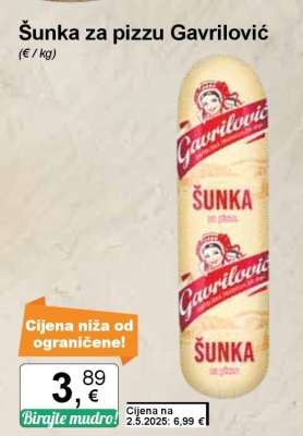 Šunka za pizzu Gavrilović